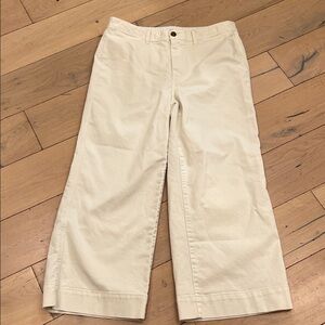 Gap high rise wide leg cropped jeans, 12